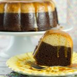Chocoflan Cake - this easy latin cake is moist and delicious. A combination of flan and chocolate cake with a drizzle of caramel sauce. Perfect dessert.